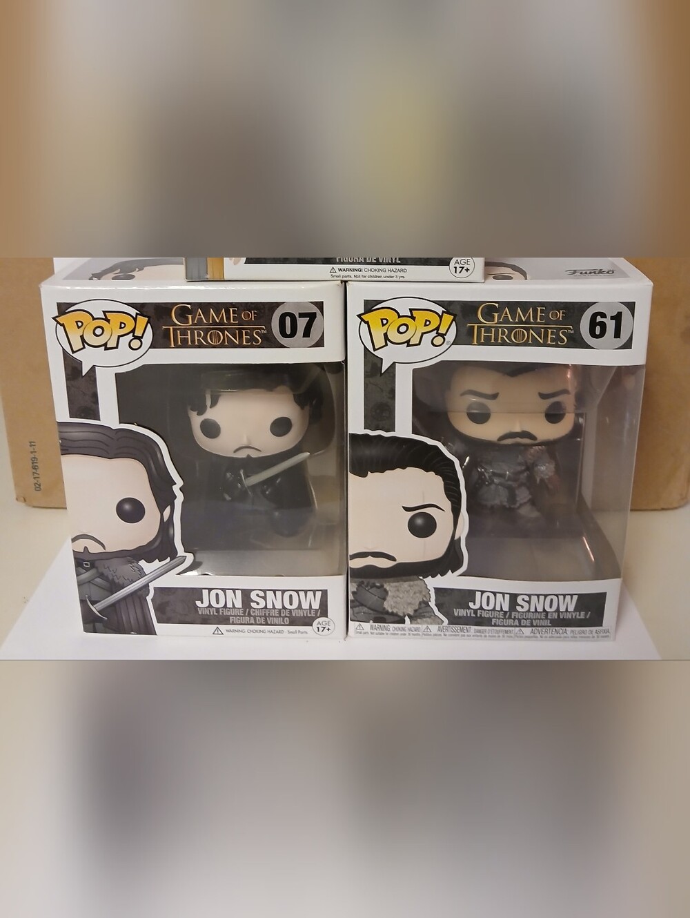 Jon Snow GOT Funko Pop pair